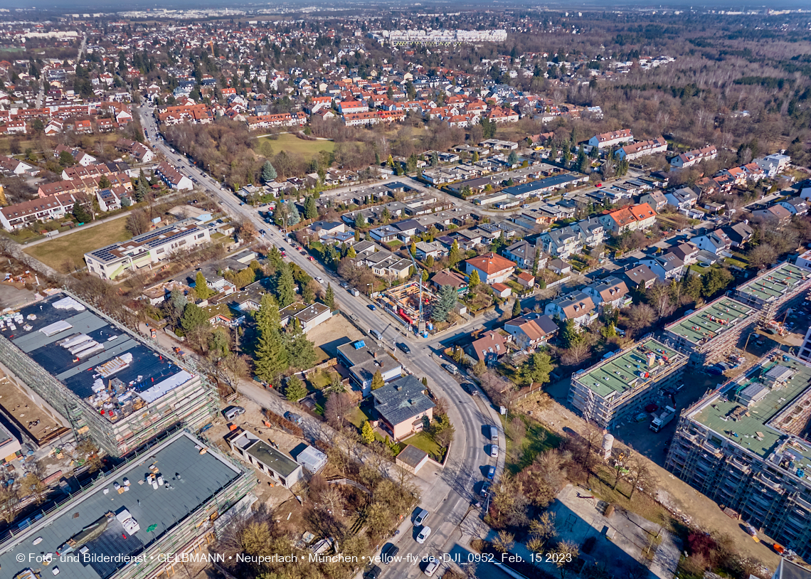 15.02.2023 - Baustelle Niederalmstraße 16 in Neuperlach